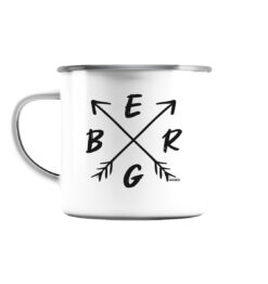 Berg Emaille Tasse für Bergsteiger, die Berge und Bergfreunde. Ein tolles Berg Geschenk für die Bergtour, Bergfans und Bergliebhaber. Nachhaltige Berg Geschenke und Berg Tassen fürs Wandern hier bestellen.