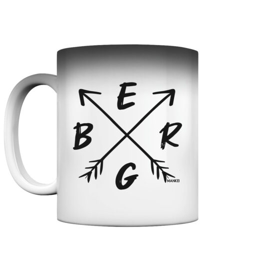 Berg Zaubertasse für Bergsteiger, die Berge und Bergfreunde. Ein tolles Berg Geschenk für die Bergtour, Bergfans und Bergliebhaber. Nachhaltige Berg Geschenke und Berg Tassen hier bestellen.