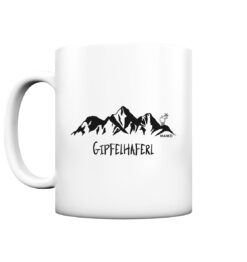 Gipfelhaferl bedruckte Berg Tasse aus Porzellan für Bergsteiger, die Berge und Bergfreunde. Ein tolles Berg Geschenk für die Bergtour, Bergfans und Bergliebhaber. Nachhaltige Berg Geschenke und Berg Tassen hier bestellen.