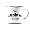 Gipfelhaferl personalisierte Berg Tasse aus Emaille für Bergsteiger, die Berge und Bergfreunde. Ein tolles Berg Geschenk für die Bergtour, Bergfans und Bergliebhaber. Nachhaltige Berg Geschenke und Berg Tassen hier bestellen.