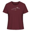 Bio Endlich Freitag Wandern Damen Shirt fürs Wandern, die Berge und Bergfreunde in burgundrot. Ein tolles Berg Geschenk für die Bergtour, Bergfans und Bergliebhaber. Nachhaltige Berg Geschenke und Berg T-Shirts für Damen hier bestellen.