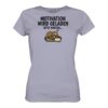 Faultier Motivation T-Shirt für Bergfreunde in lavendel. Ein lustiges Damen Faultier T-Shirt zum Wandern und als Geschenk für Bergfreunde und Faultierliebhaber.