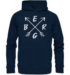 Bio Berg Hoodie fürs Wandern, die Berge und Bergfreunde. Ein tolles Berg Geschenk für die Bergtour, Bergfans und Bergliebhaber. Nachhaltige Berg Geschenke und Berg T-Shirts hier bestellen.