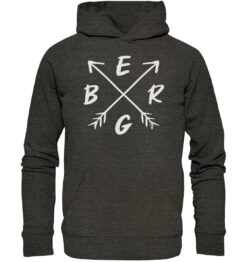 Bio Berg Hoodie fürs Wandern, die Berge und Bergfreunde. Ein tolles Berg Geschenk für die Bergtour, Bergfans und Bergliebhaber. Nachhaltige Berg Geschenke und Berg T-Shirts hier bestellen.