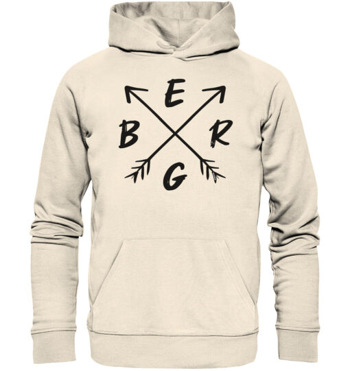 Bio Berg Hoodie fürs Wandern, die Berge und Bergfreunde. Ein tolles Berg Geschenk für die Bergtour, Bergfans und Bergliebhaber. Nachhaltige Berg Geschenke und Berg T-Shirts hier bestellen.