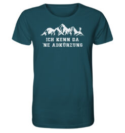Ich kenn da ne Abkürzung T-Shirt für Bergfreunde in blau. Ein lustiges Berg T-Shirt zum Wandern und als Geschenk für Bergfreunde.
