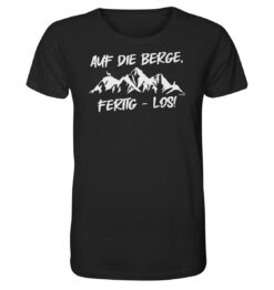 Auf die Berge Shirt Herren für Bergsteiger, die Berge und Bergfreunde. Ein tolles Berg Geschenk für die Bergtour, Bergfans und Bergliebhaber. Nachhaltige Berg Geschenke und Bio Bergshirts für Herren hier bestellen.