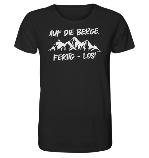 Auf die Berge Shirt Herren für Bergsteiger, die Berge und Bergfreunde. Ein tolles Berg Geschenk für die Bergtour, Bergfans und Bergliebhaber. Nachhaltige Berg Geschenke und Bio Bergshirts für Herren hier bestellen.