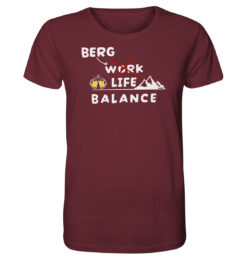 Lustiges Berg Life Balance Shirt Herren für Bergsteiger, die Berge und Bergfreunde. Ein tolles Berg Geschenk für die Bergtour, Bergfans und Bergliebhaber. Nachhaltige Berg Geschenke und Bio Bergshirts für Herren hier bestellen.