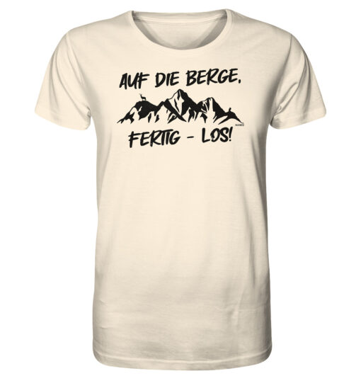 Auf die Berge Shirt Herren für Bergsteiger, die Berge und Bergfreunde. Ein tolles Berg Geschenk für die Bergtour, Bergfans und Bergliebhaber. Nachhaltige Berg Geschenke und Bio Bergshirts für Herren hier bestellen.