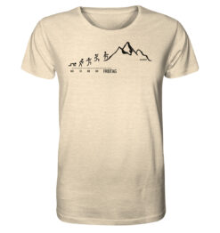 Bio Endlich Freitag Wandern T-Shirt fürs Wandern, die Berge und Bergfreunde. Ein tolles Berg Geschenk für die Bergtour, Bergfans und Bergliebhaber. Nachhaltige Berg Geschenke und Berg T-Shirts für Herren hier bestellen.