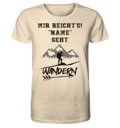 Mir reichts ich geh Wandern personalisiertes Berg Shirt fürs Wandern, die Berge und Bergfreunde. Ein tolles Berg Geschenk mit Namen für die Bergtour, Bergfans und Bergliebhaber. Nachhaltige Berg Geschenke und personalisierte Berg T-Shirts mit Namen hier bestellen.