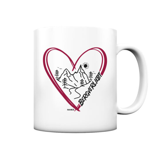 Bergverliebt Berg Tasse aus Porzellan für Bergsteiger, die Berge und Bergfreunde. Ein tolles Berg Geschenk für die Bergtour, Bergfans und Bergliebhaber. Nachhaltige Berg Geschenke und Berg Tassen hier bestellen.