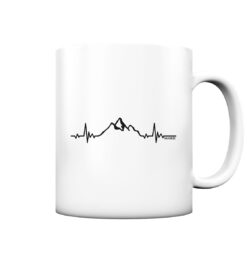 Herzschlag Berge Tasse aus Porzellan für Bergsteiger, die Berge und Bergfreunde. Ein tolles Berg Geschenk für die Bergtour, Bergfans und Bergliebhaber. Nachhaltige Berg Geschenke und Berg Tassen hier bestellen.